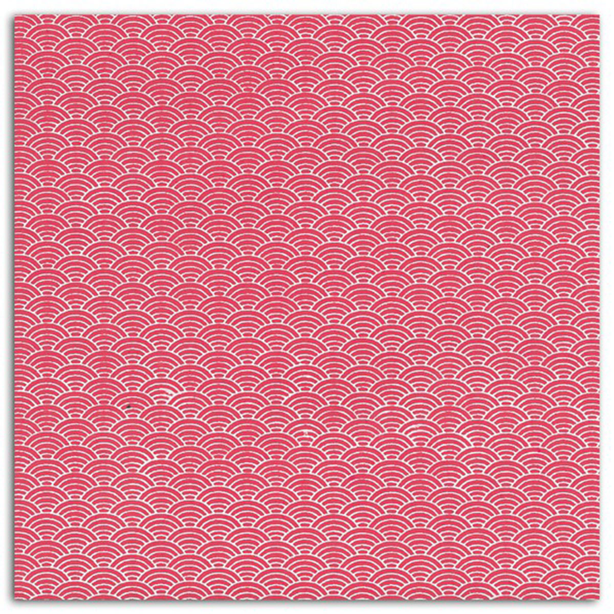 1 feuille de papier recyclé – 38x56cm – Motifs Japon corail – L'Or de Bombay