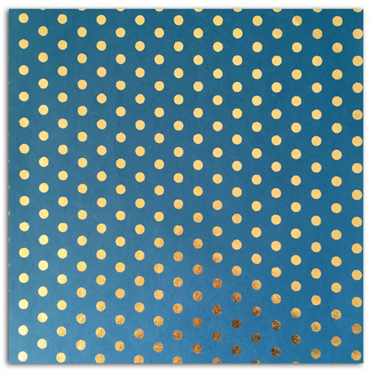 1 feuille de papier recyclé – 38x56cm – Pois Bleu – L'Or de Bombay