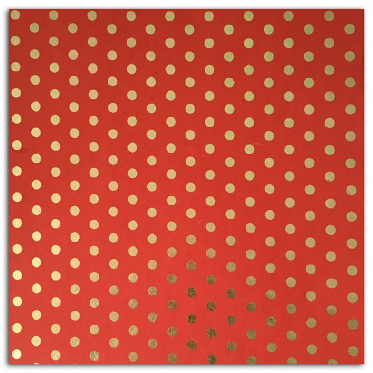 1 feuille de papier recyclé – 38x56cm – Pois Corail – L'Or de Bombay