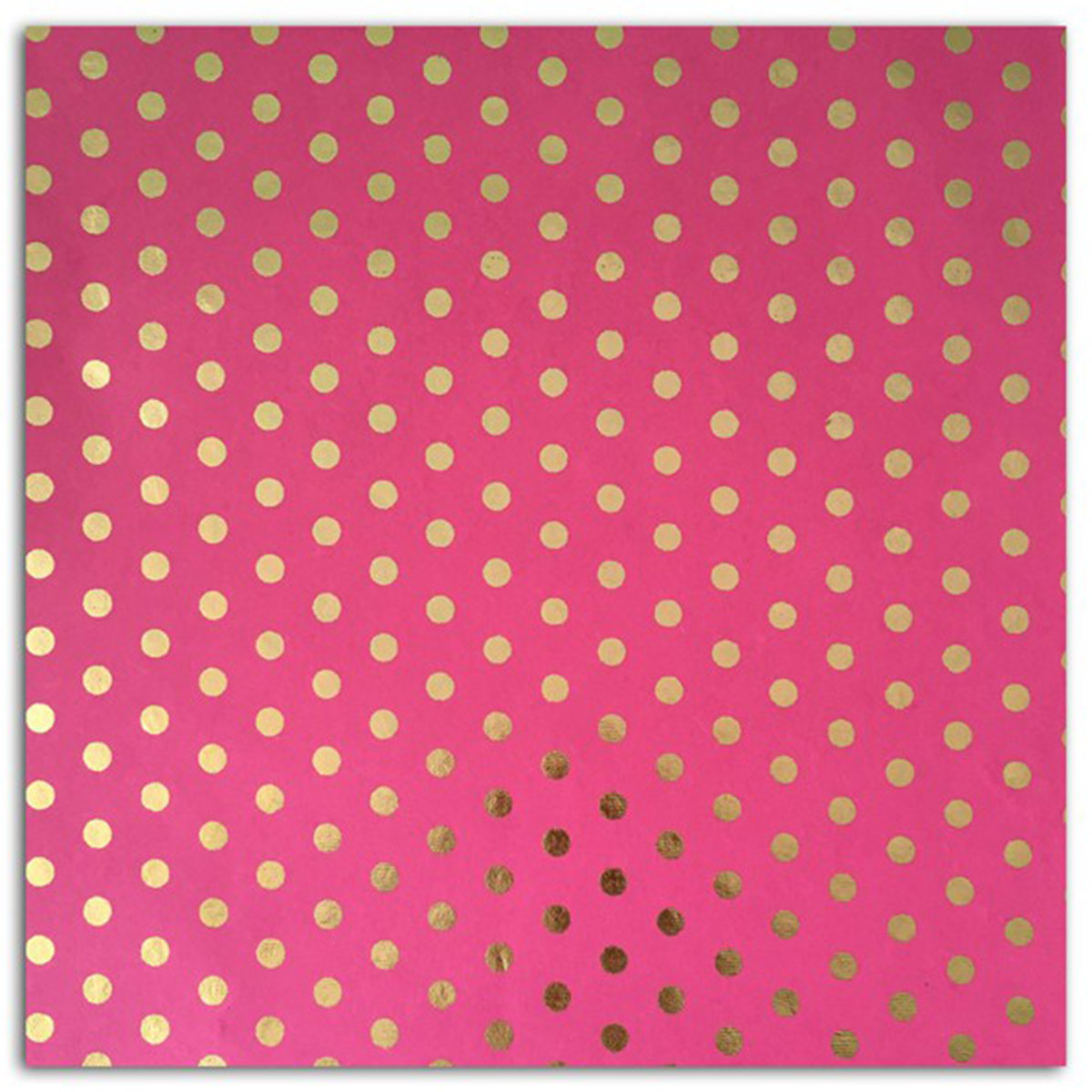 1 feuille de papier recyclé – 38x56cm – Pois rose – L'Or de Bombay