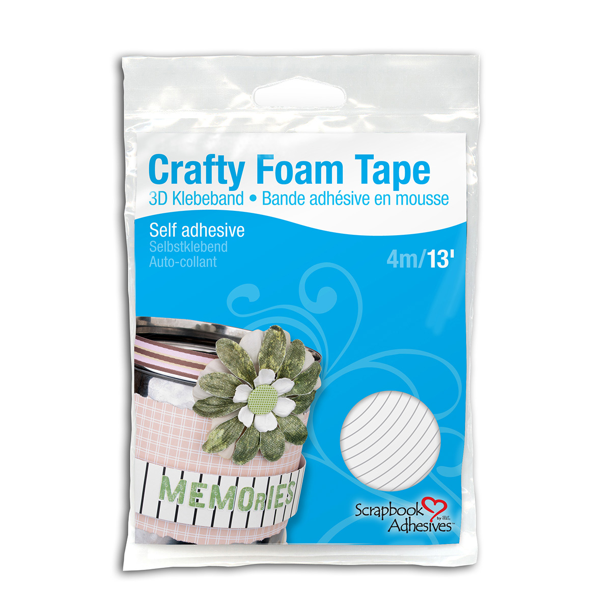 Rouleau mousse 3d adhesive 4m