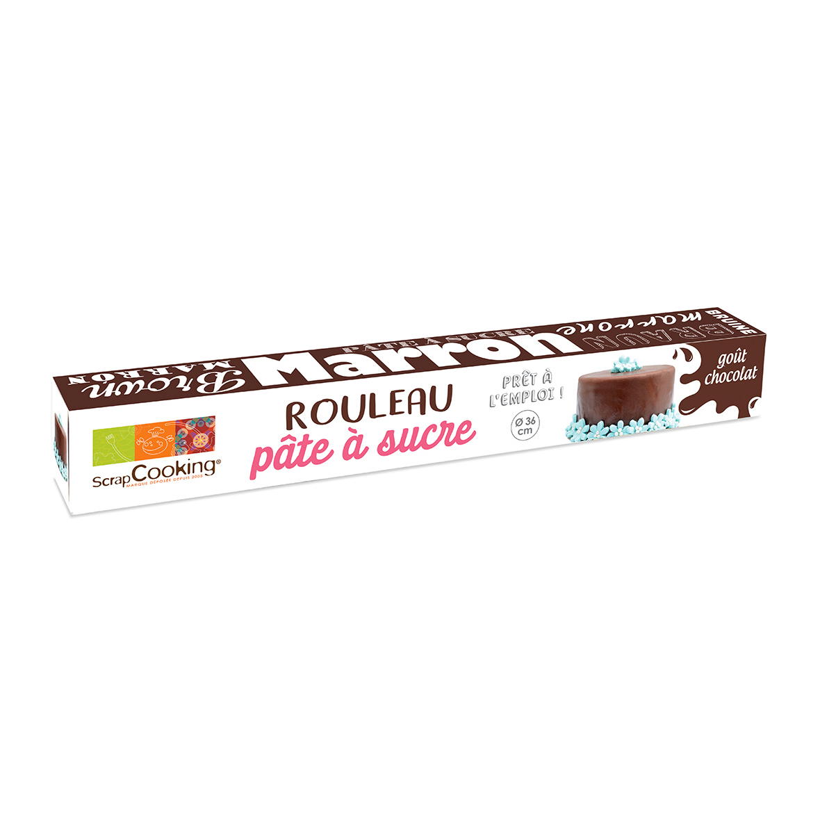 Rouleau de pâte à sucre goût chocolat - 430 g