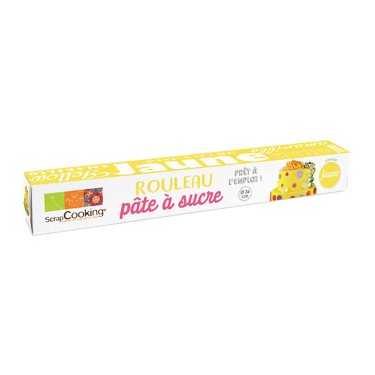 Rouleau pâte à sucre jaune - 430 g