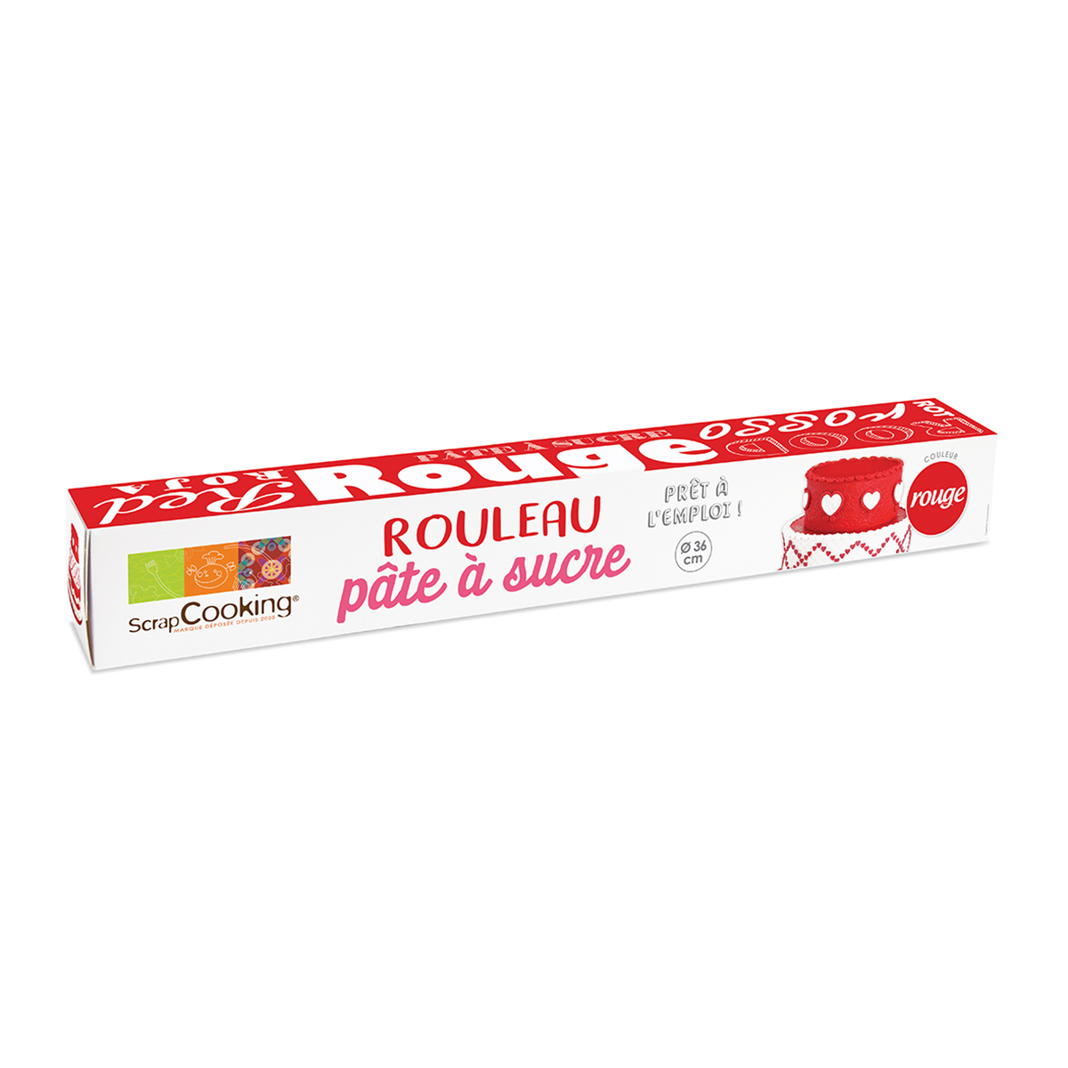 Rouleau pâte à sucre rouge - 430 g