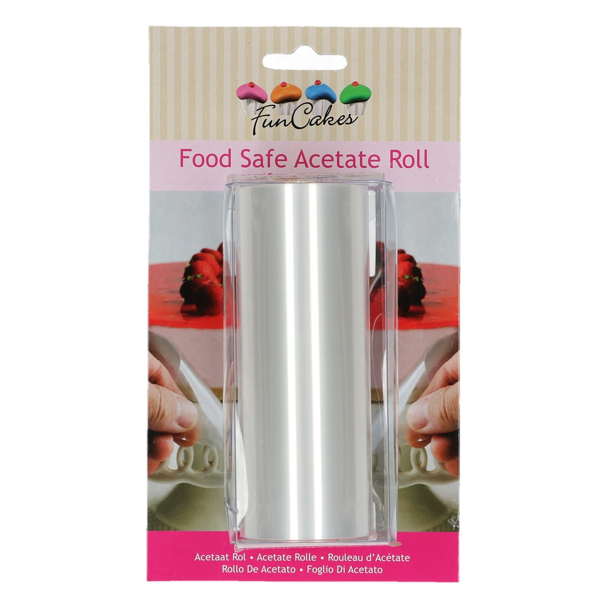 Rouleau Rhodoid alimentaire Funcakes - 12cm