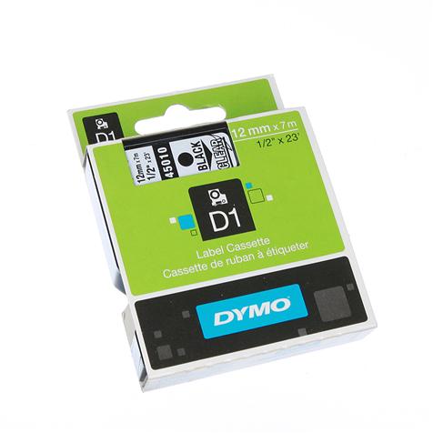 Ruban Label noir sur transparent