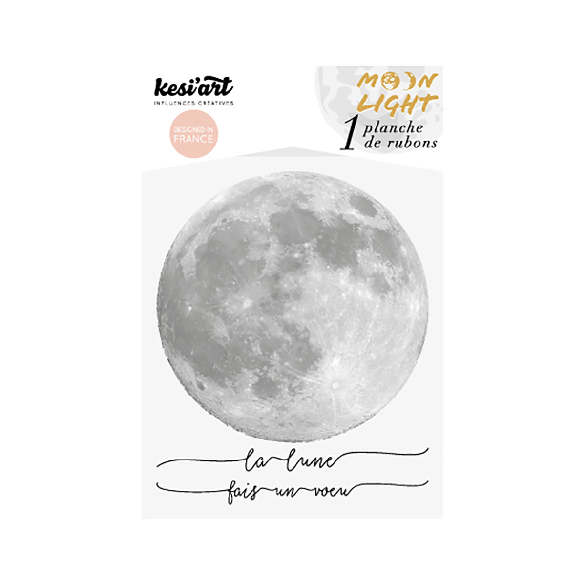 Planche de décalcomanies Moonlight - 10x12 cm 