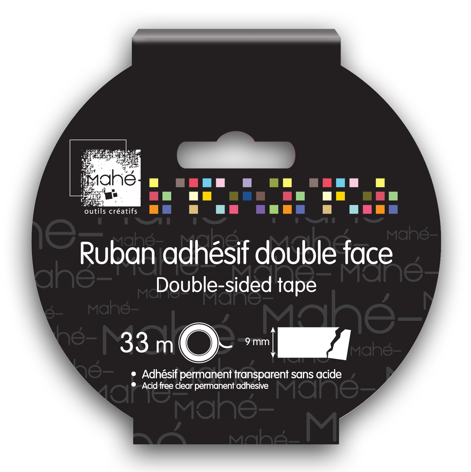 Ruban adhésif double-face - 9mmx33m