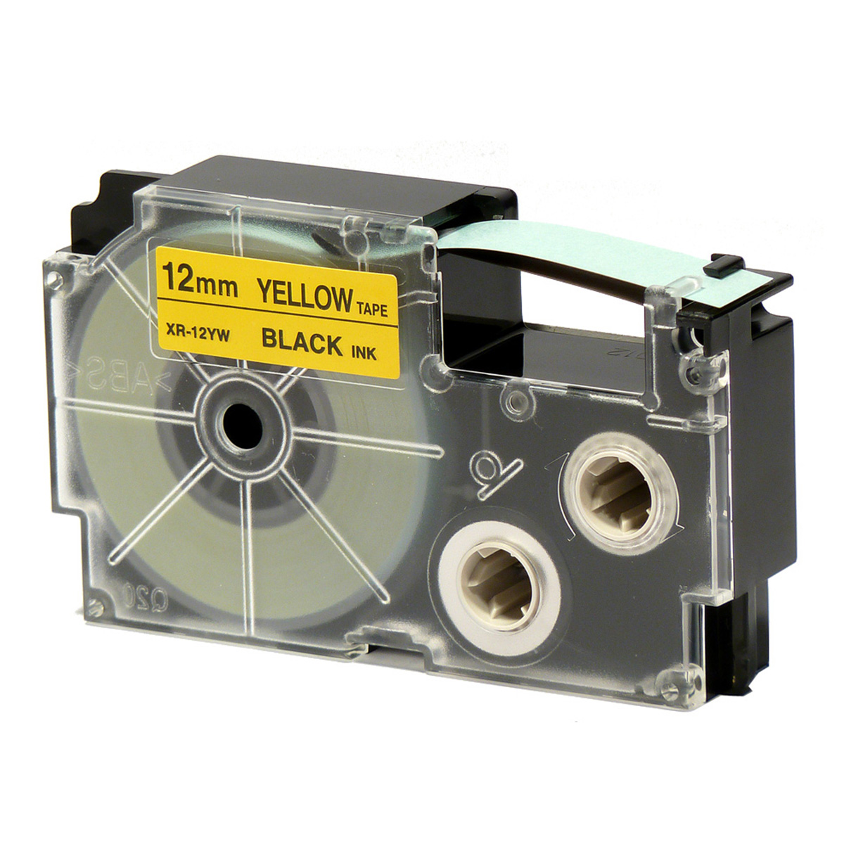 Ruban adhésif XR-12YW1-W-DJ - noir sur jaune - 12 mm - Casio