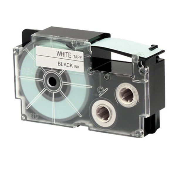 Ruban adhésif XR-18WE1-W-DJ - noir sur blanc - 18 mm - Casio