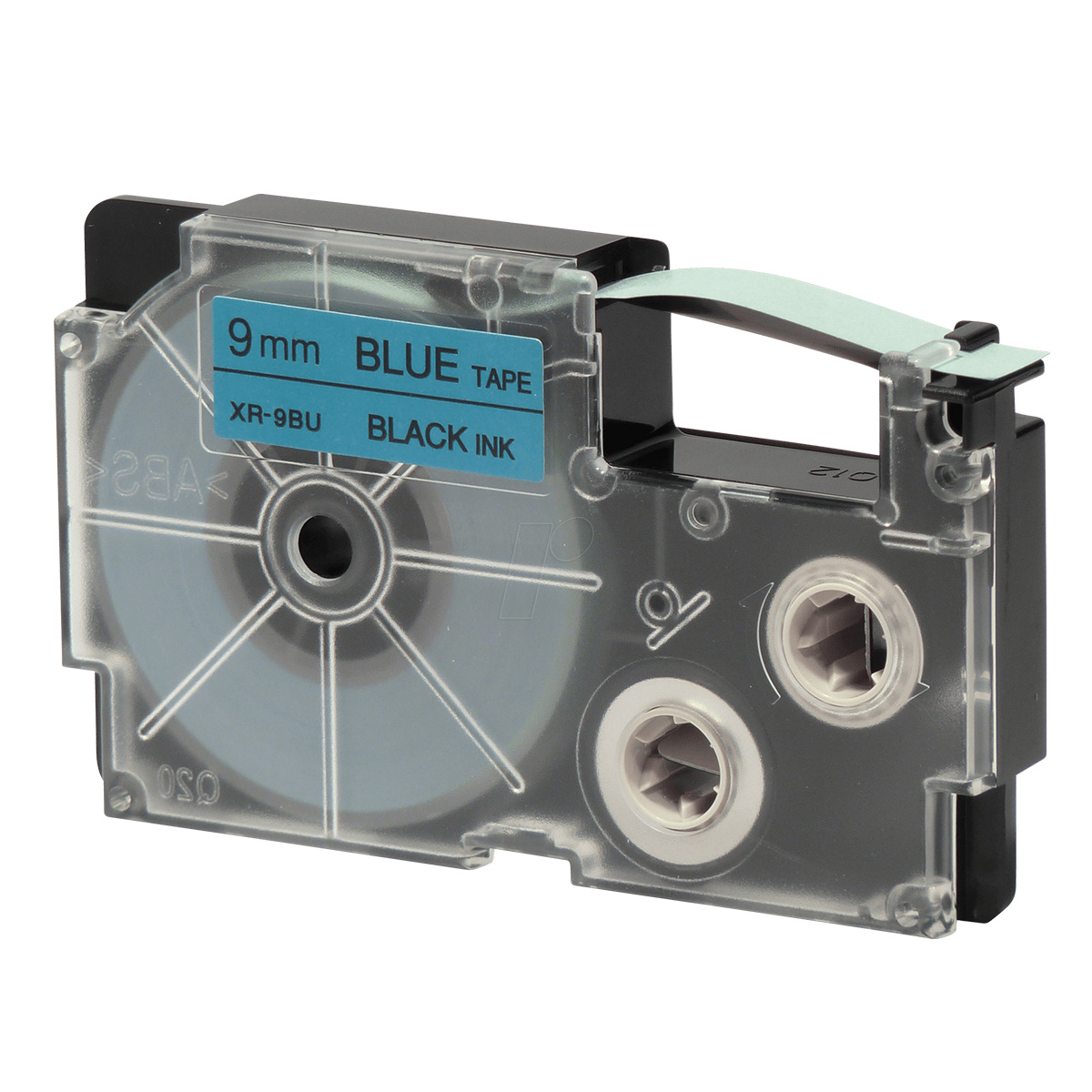 Ruban adhésif XR-9BU1-W-DJ - noir sur bleu - 9 mm - Casio