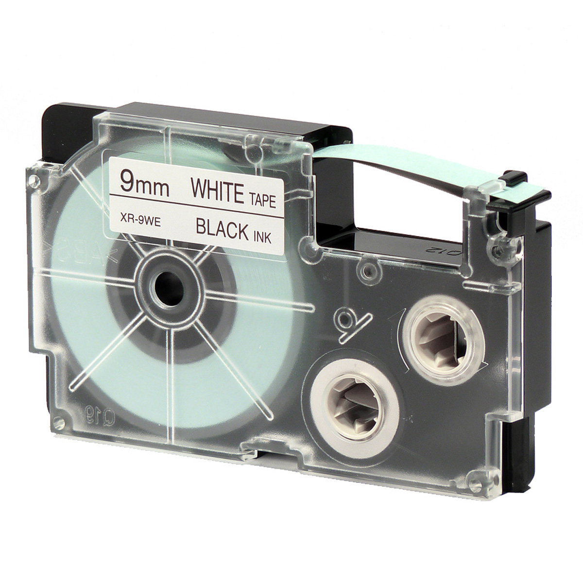 Ruban adhésif XR-9WE1-W-DJ - noir sur blanc - 9 mm - Casio