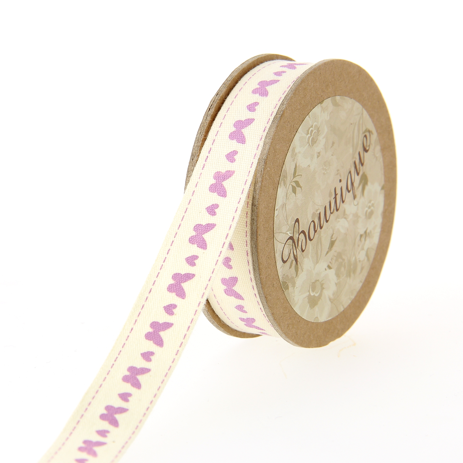 Ruban de Coton 5mx15mm - Papillons - Distrifil