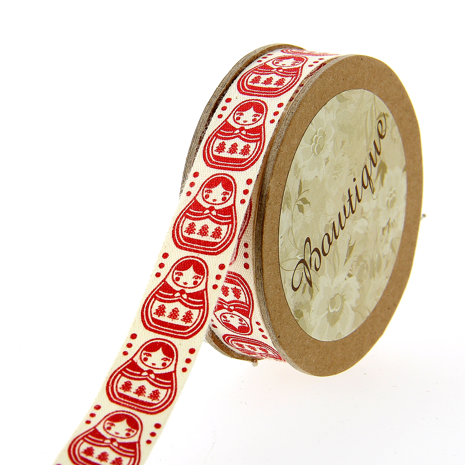 Ruban de Coton 5mx15mm - Poupées Russes - Distrifil