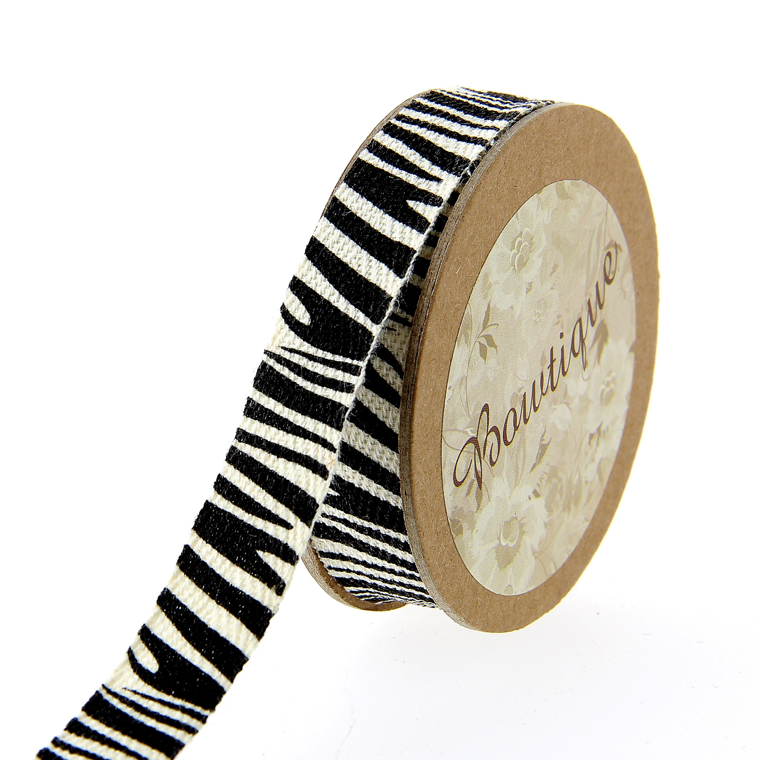 Ruban de Coton 5mx15mm - Zèbres - Distrifil