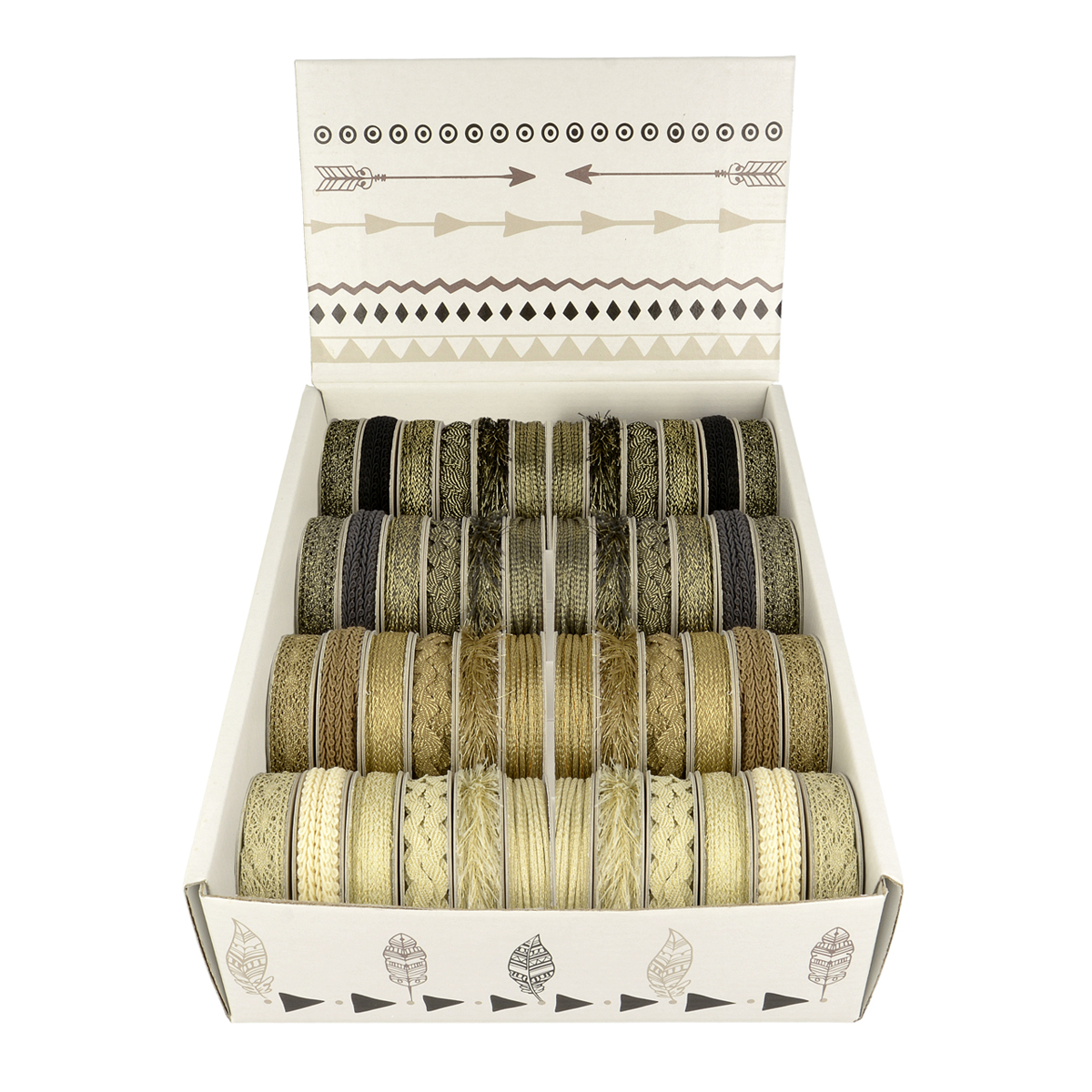 Boîte de rubans ethnique - Motifs assortis [Ne pas activer]