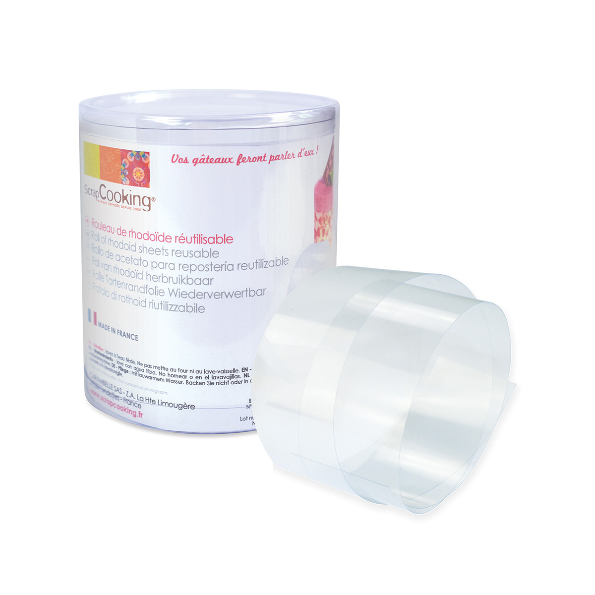 Ruban rhodoïde pour entremets - 3m - Scrapcooking