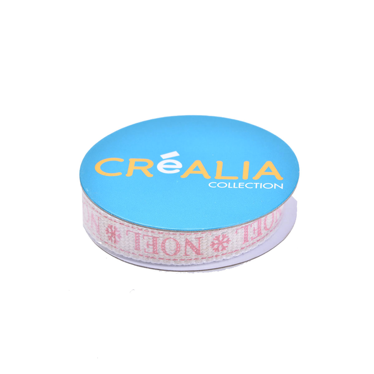 Ruban coton/lin - Noël 4mx1cm - Cultura Collection