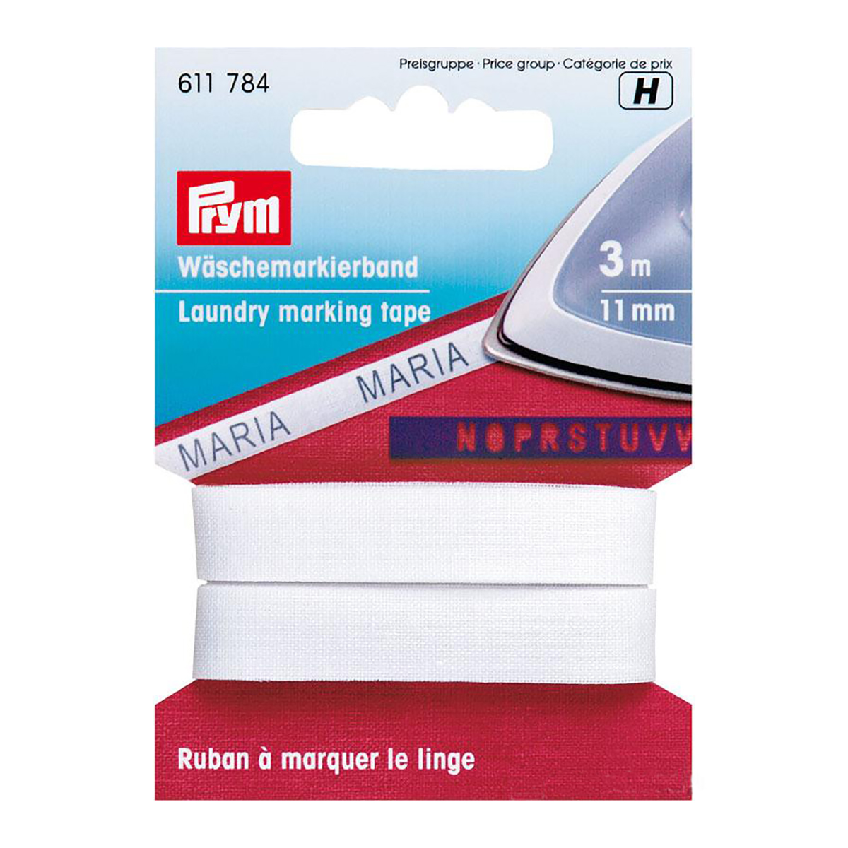 Ruban thermocollant à marquer le linge - 11 mm x 3 m