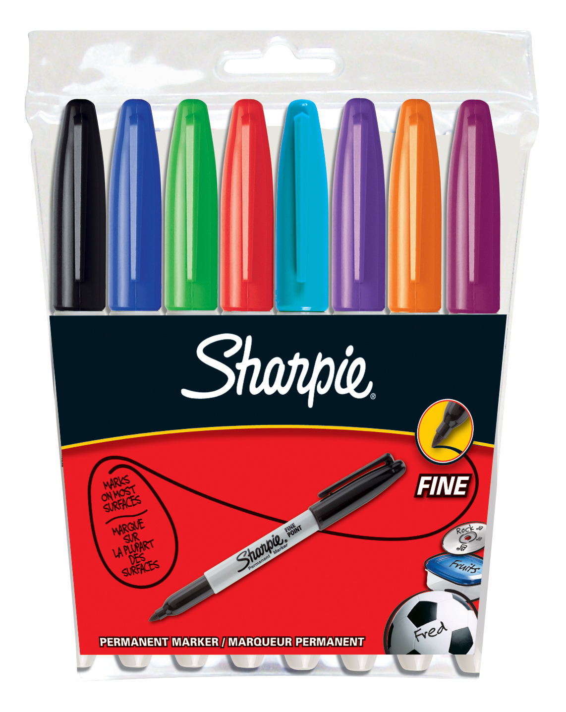 Sharpie - 8 marqueurs - pointe fine 