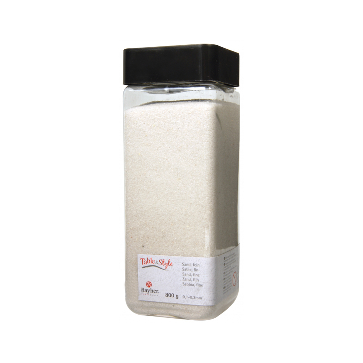 Sable fin - blanc - 0,1 à 0,3 mm - 800g