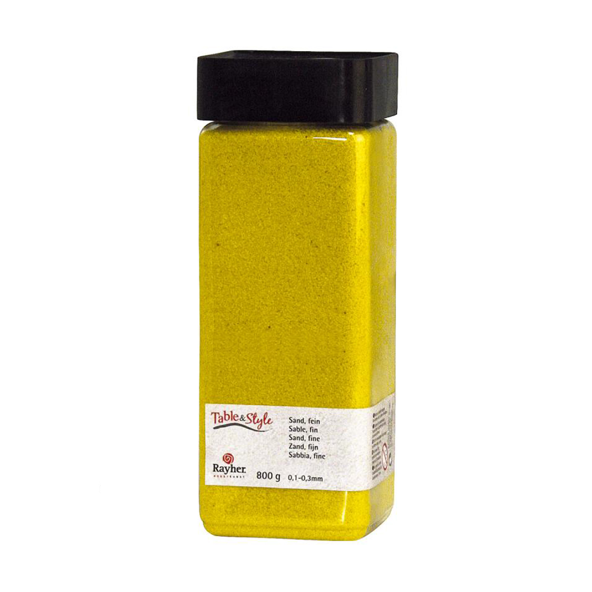 Sable fin - jaune - 0,1 à 0,3 mm - 800g