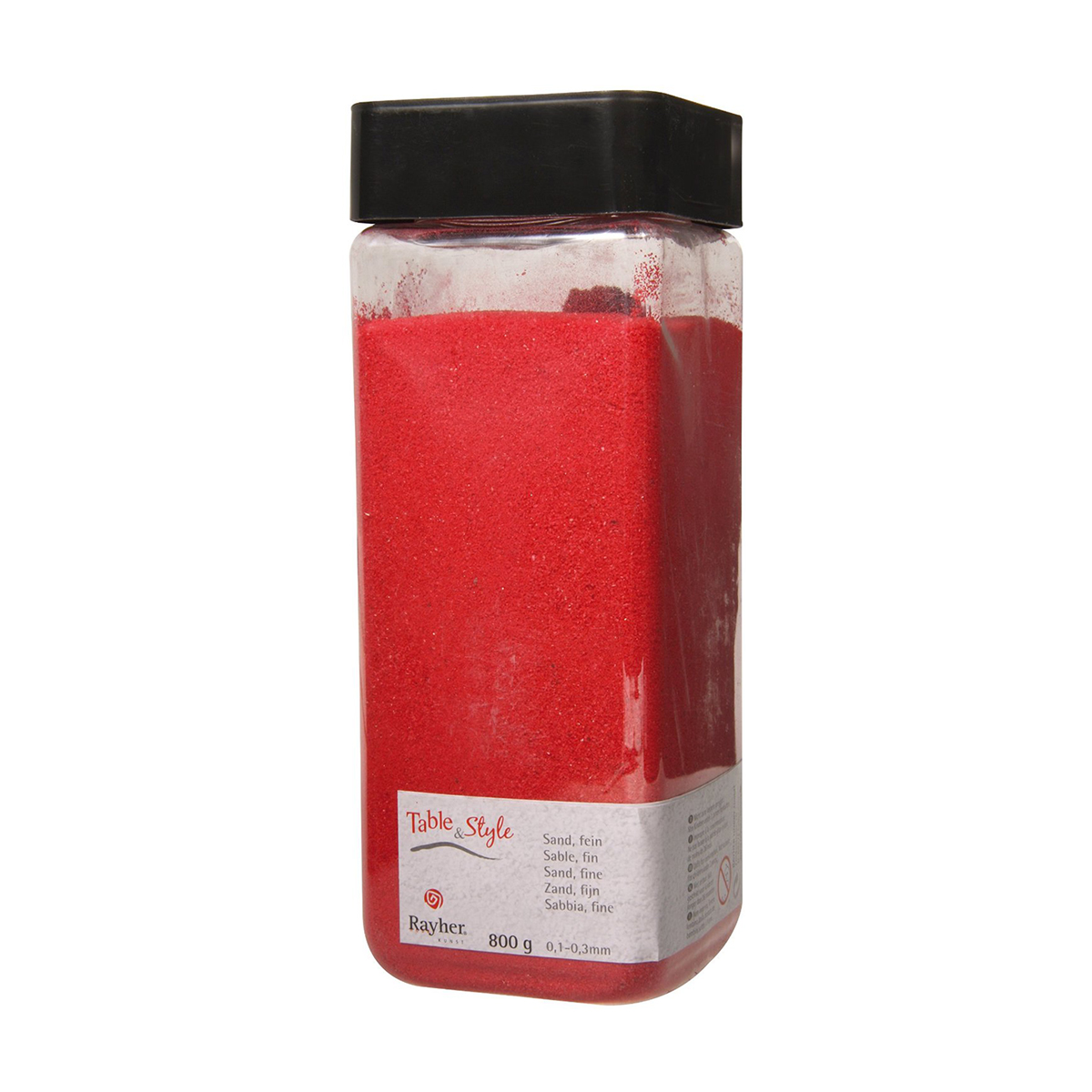 Sable fin - rouge - 0,1 à 0,3 mm - 800g