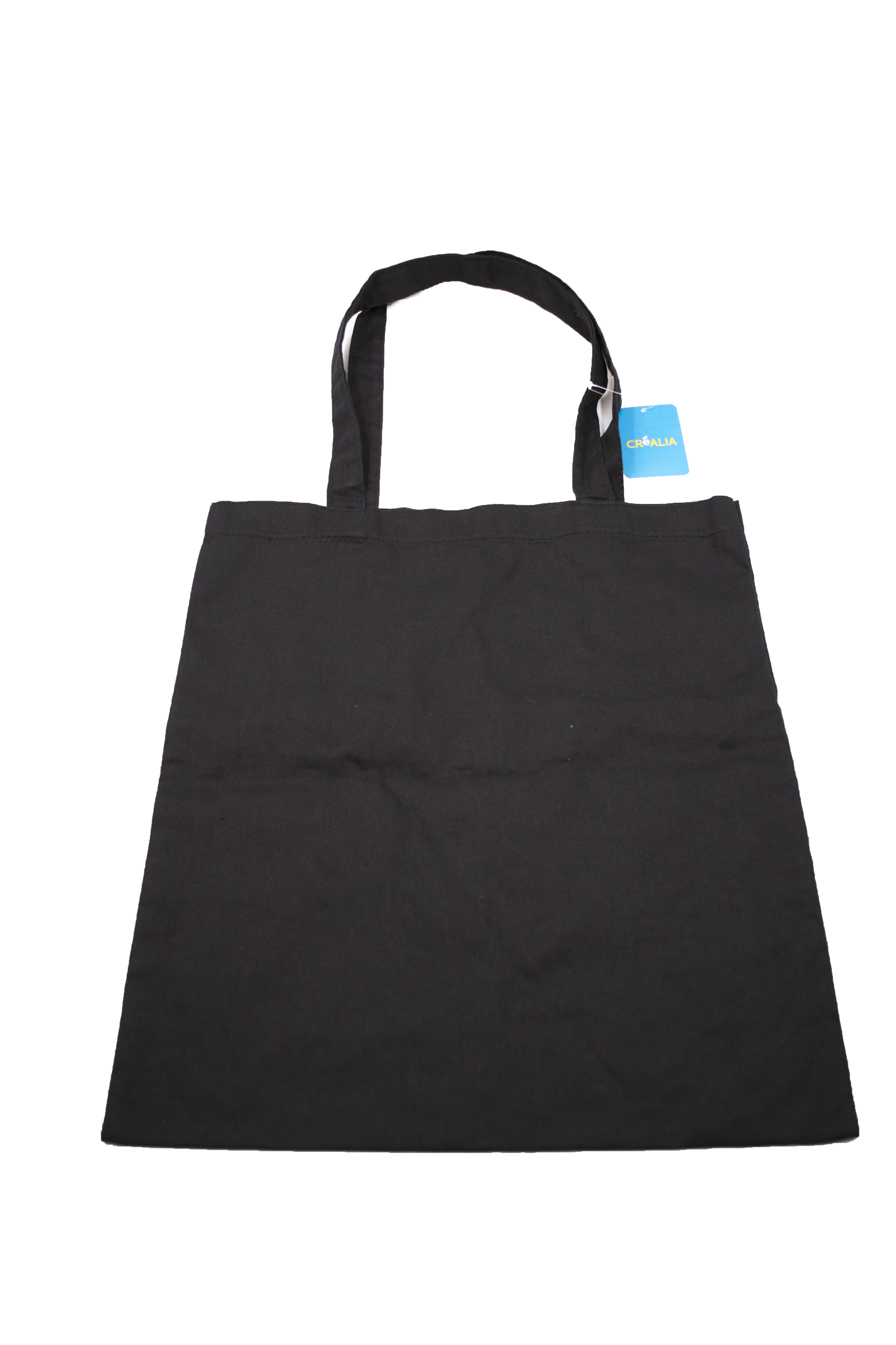 Tote bag en coton 35 x 39 cm Créalia - Noir