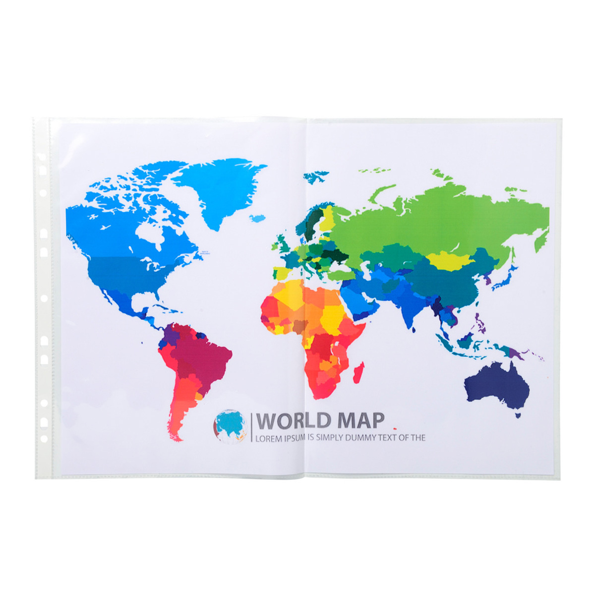 Sachet 10 Pochettes Perforées A3 Pliées En A4 - Exacompta