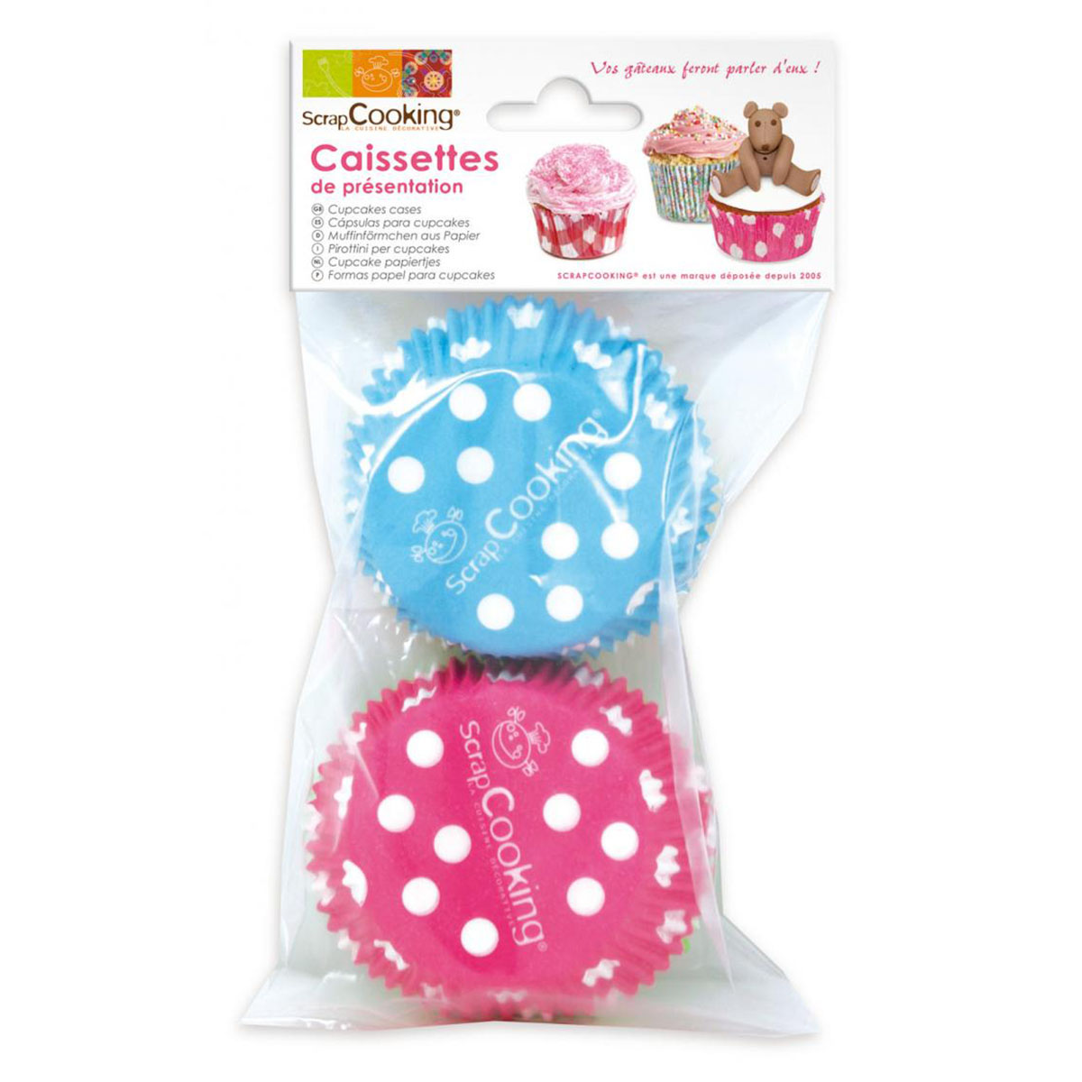 72 caissettes à pois - Scrapcooking 