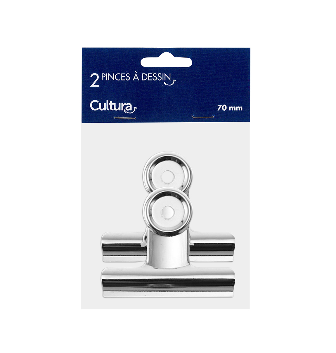 2 pinces à dessin en métal - 7cm - Cultura