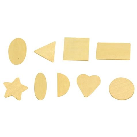 Sachet de 78 Formes Géometriques - contreplaqué