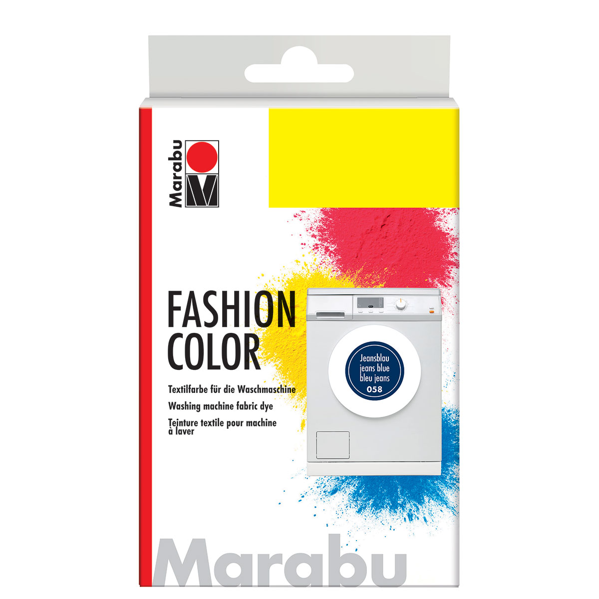 Peinture en poudre - Fashion color - Bleu Jean 058 Mat - 30 g - Marabu