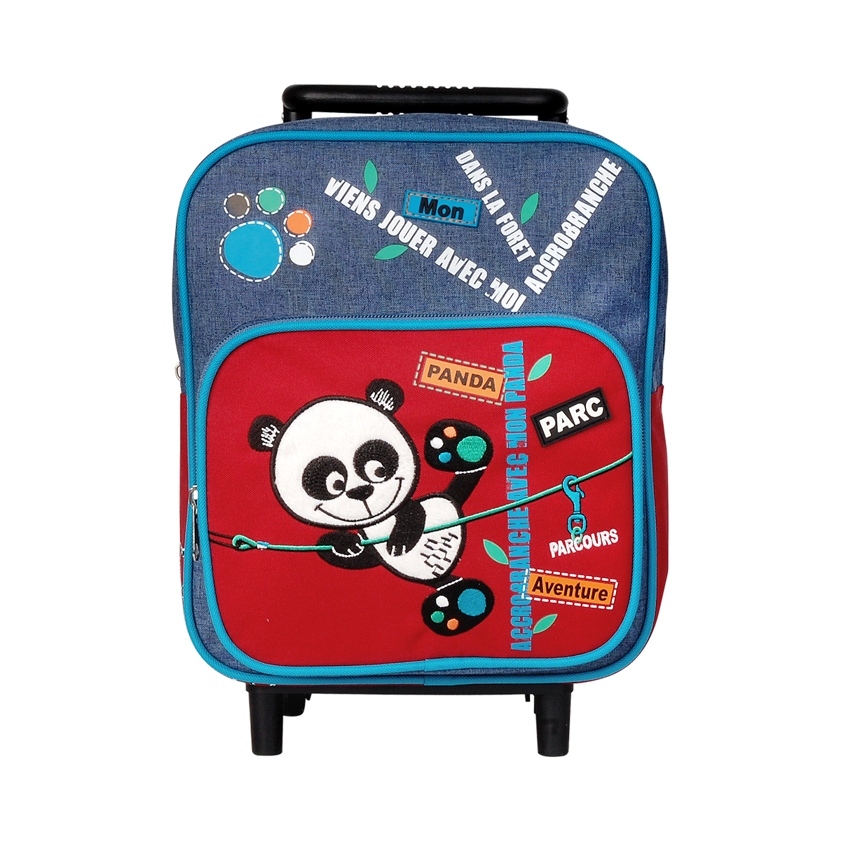 Sac à dos à roulettes - petit modèle - Panda