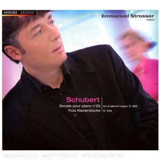 SCHUBERT : SONATE POUR PIANO N°23, TROIS KLAVIERSTUCKE