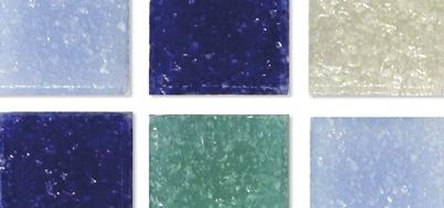 Seau 1kg mosaique 1cm teintes bleu