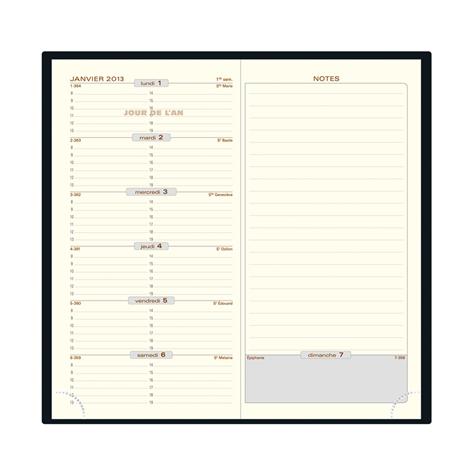 1 agenda semainier 2020 - Espace 17 Barbara - 9 x 17.5 cm - Coloris assortis