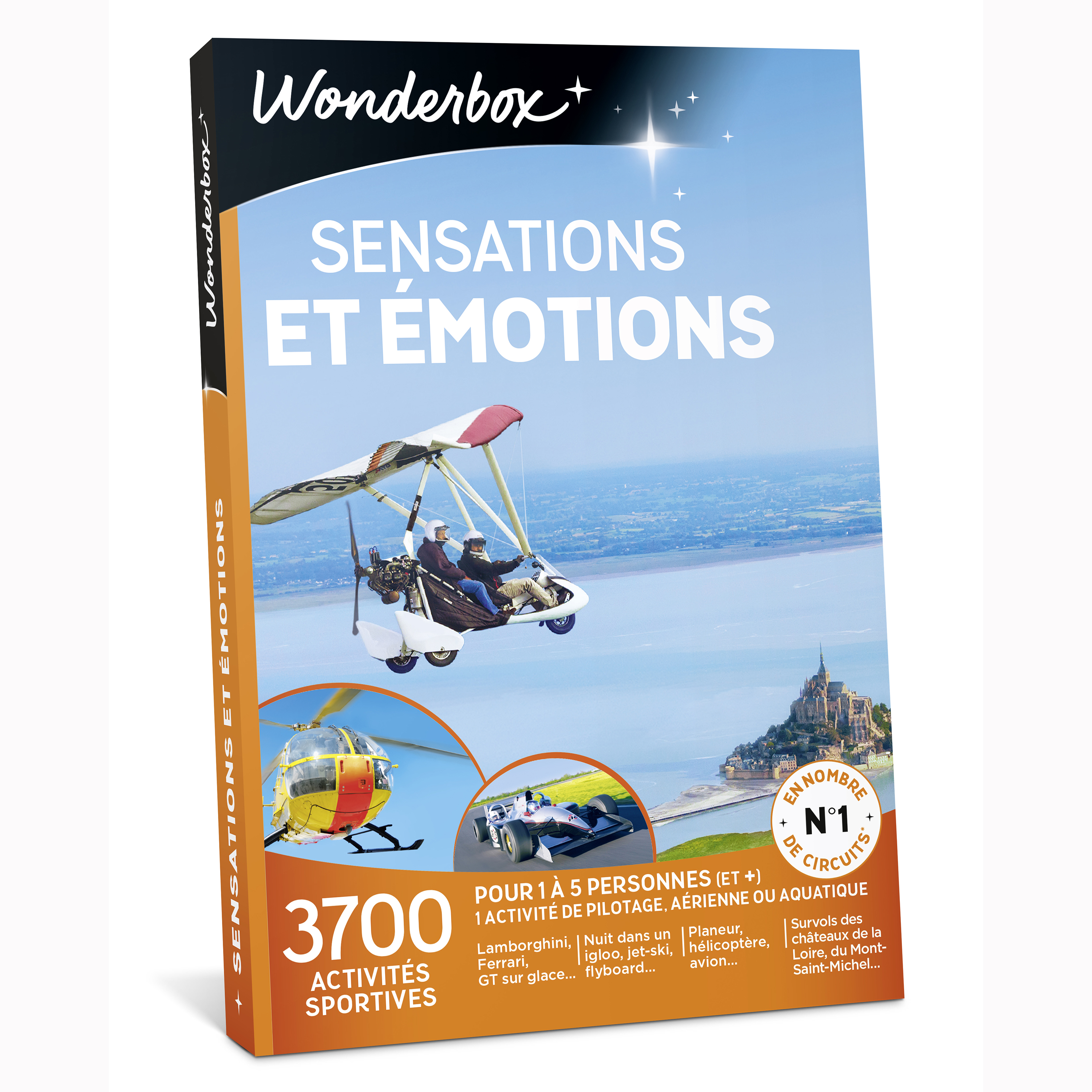 Coffret cadeau Wonderbox - Sensations et émotions