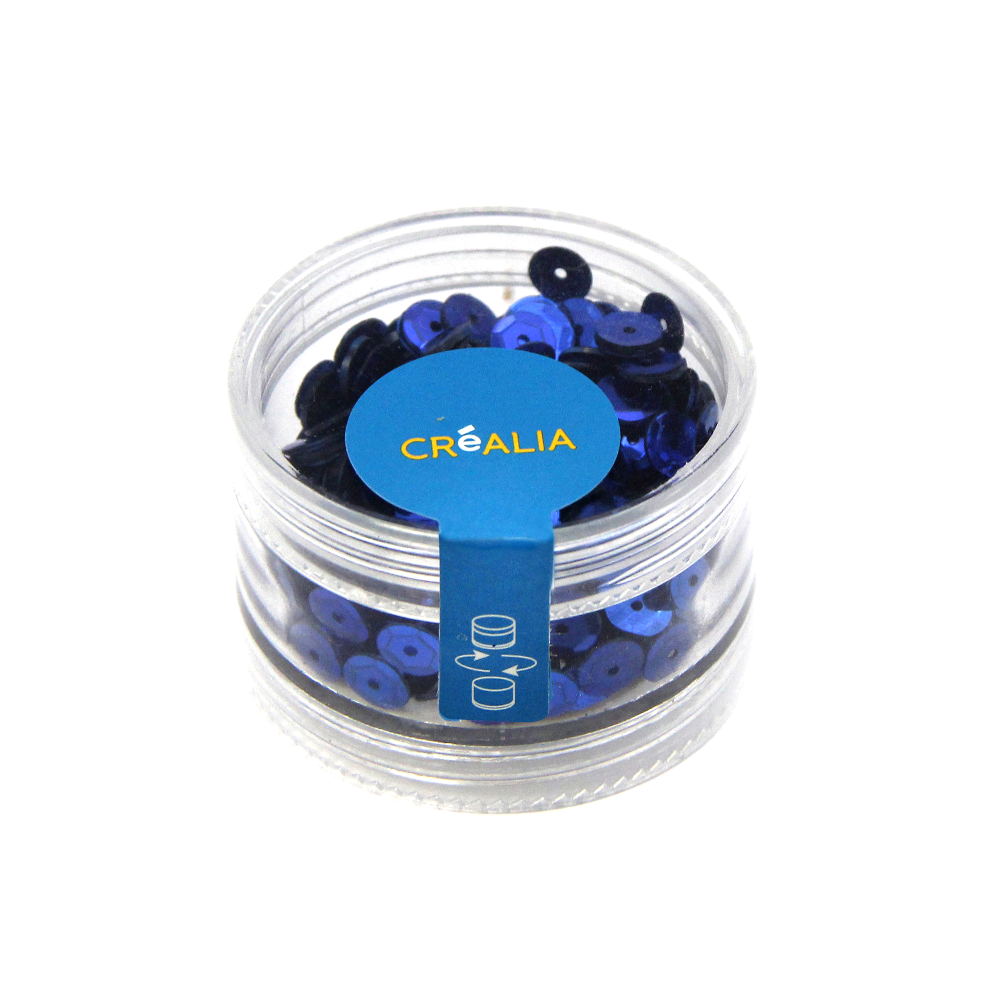Sequins bombés Bleu foncé - Boîte de 10 grammes - Créalia
