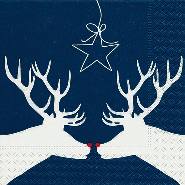 20 serviettes - Love face to face - 33 x 33 cm