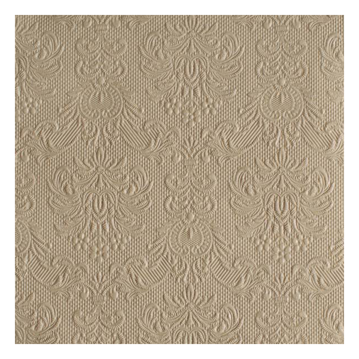20 serviettes - élégance taupe - 33x33cm