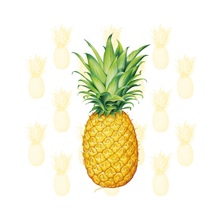 20 serviettes - Ananas- 33x33 cm