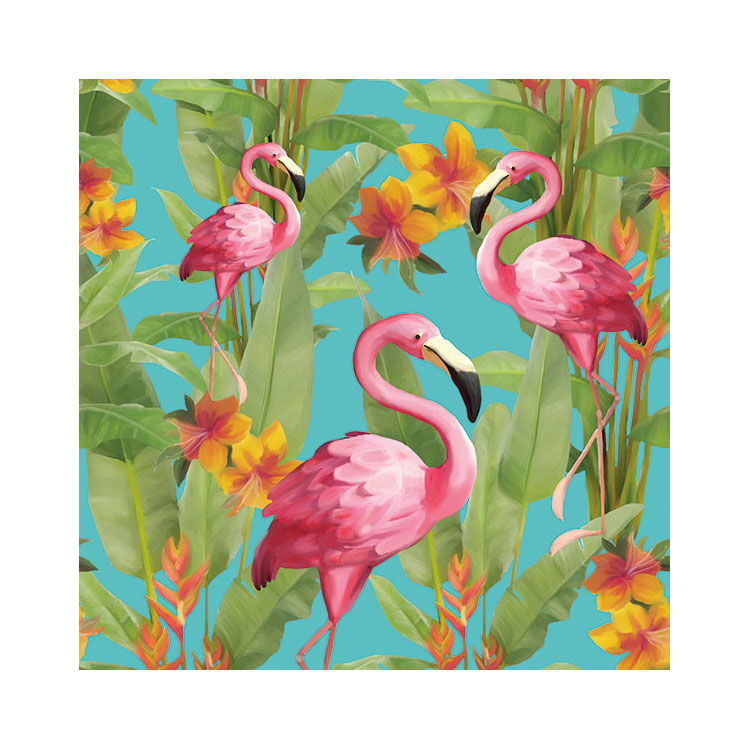 20 serviettes - Flamants - 33x33 cm