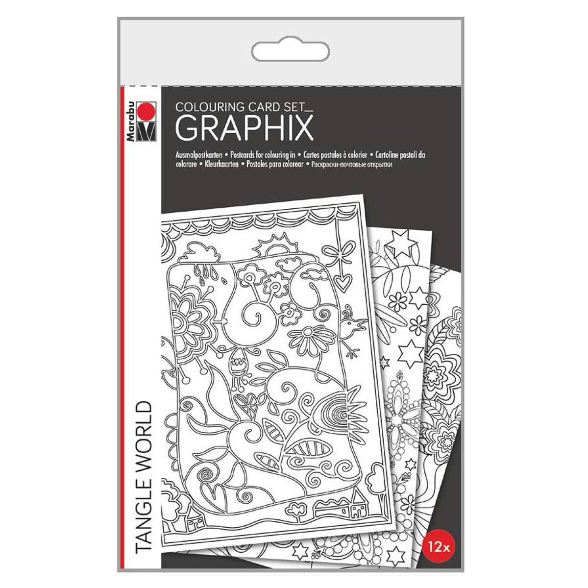 SET 12 CARTES GRAPHIX TANGLE SET 12 CARTES GRAPHIX TANGLE 350G