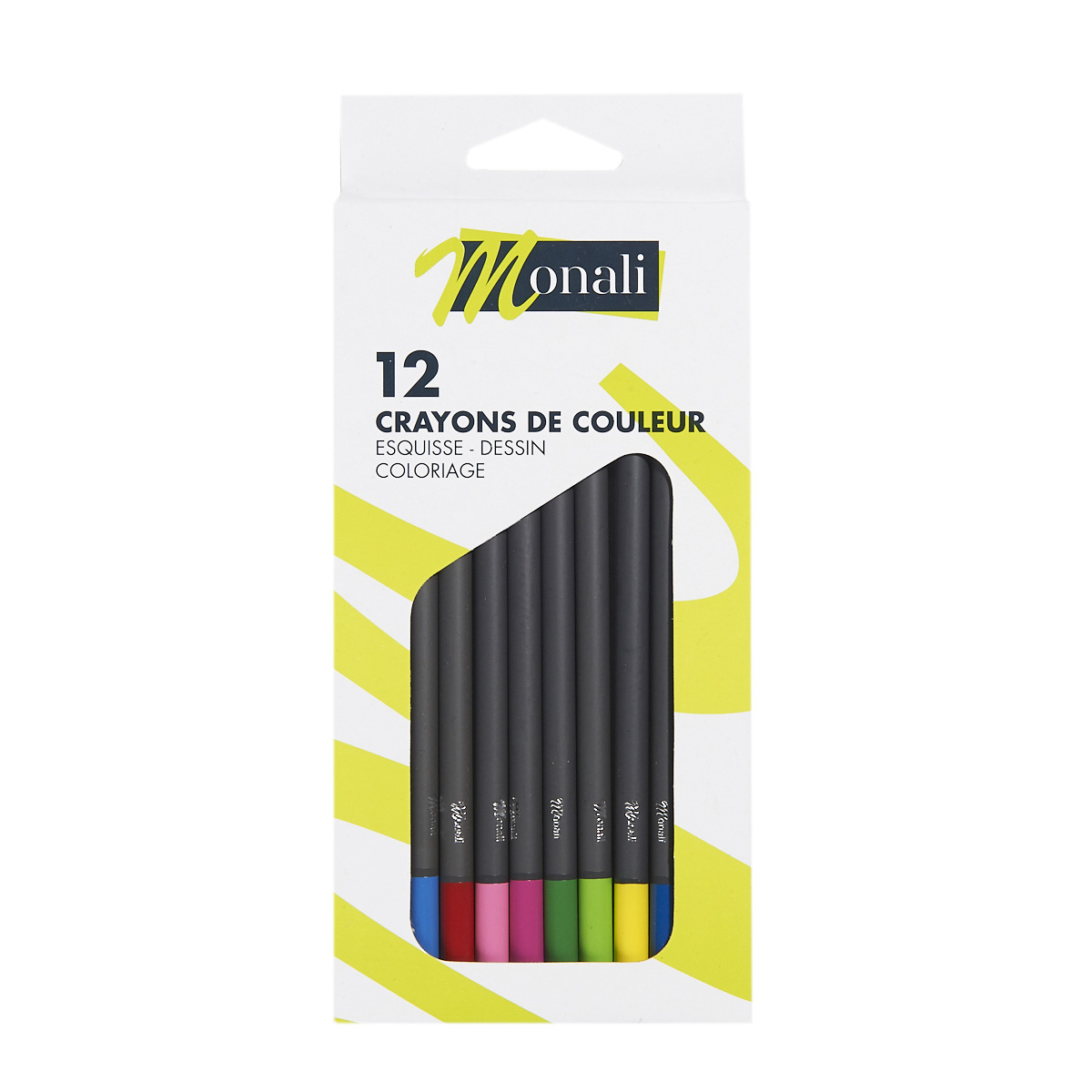 SET 12 CRAYONS COULEUR RONDS