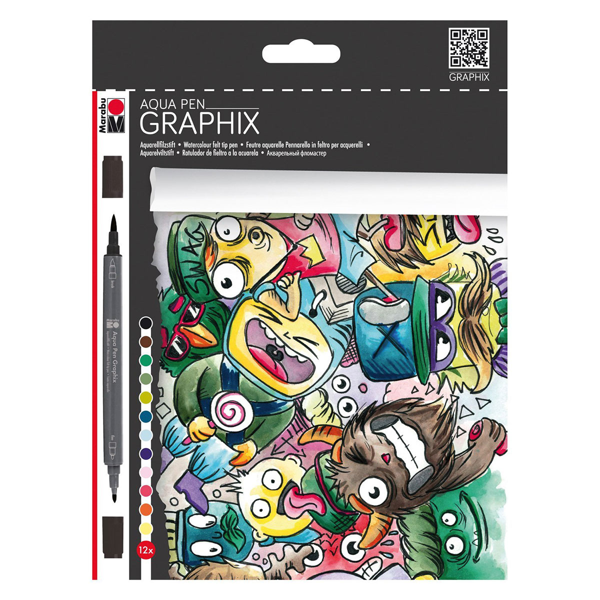 Set 12 feutres Graphix Mega Mash