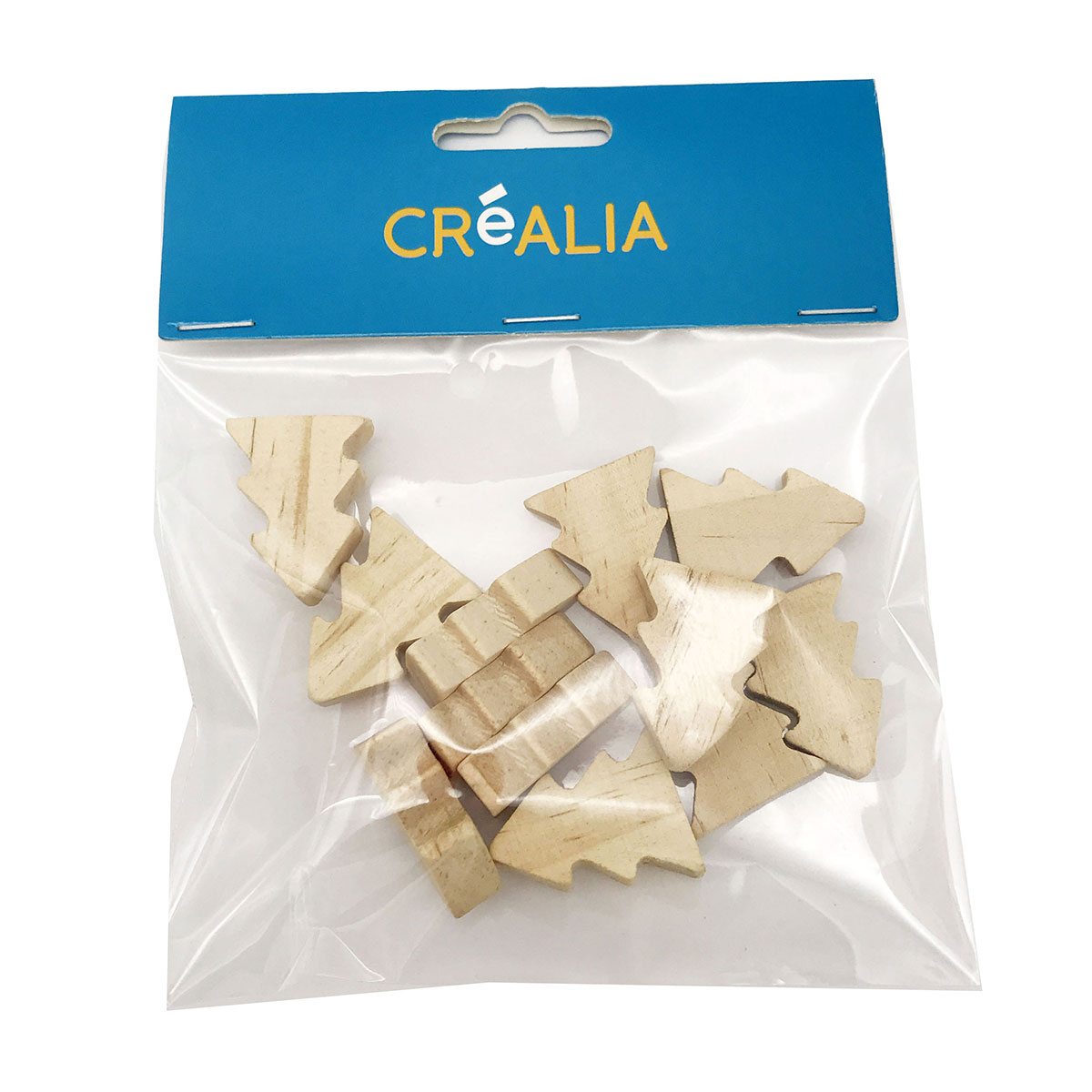 Set de 12 sapins en bois 3 cm - Créalia