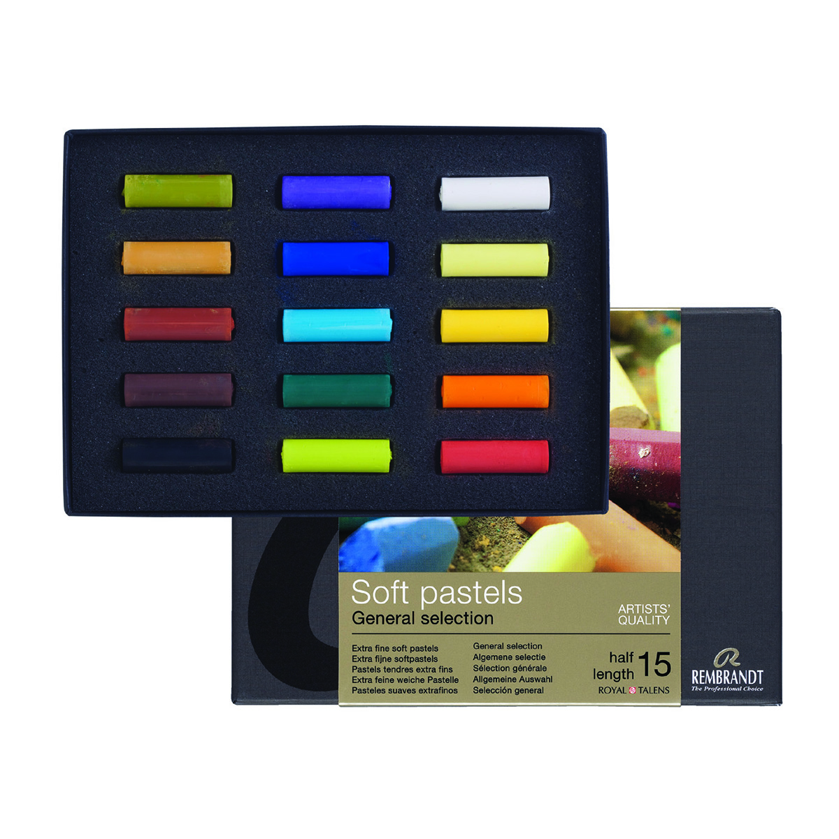 Ensemble de 15 1/2 pastels - Rembrandt