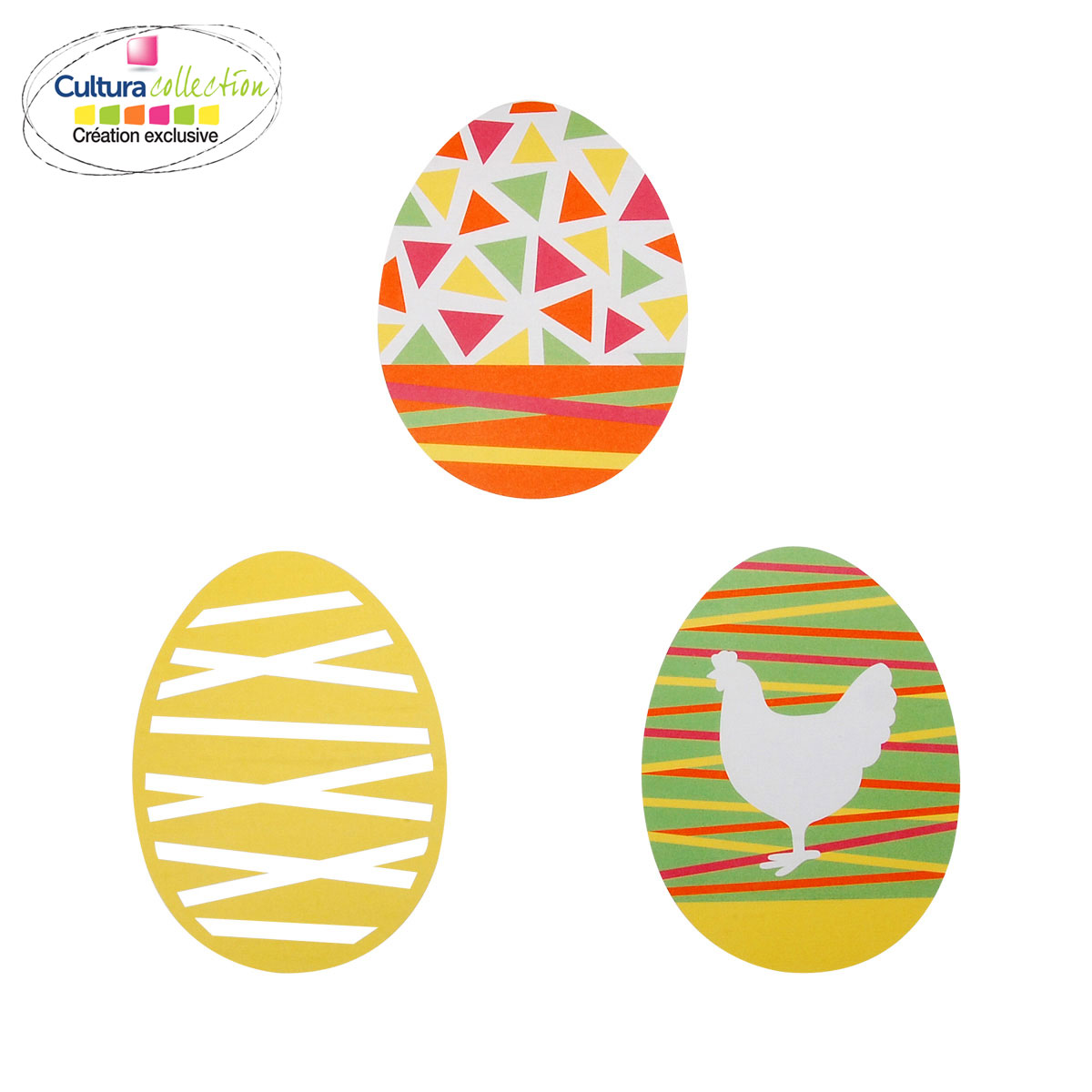Set 24 œufs en papier - Cultura Collection Pâques