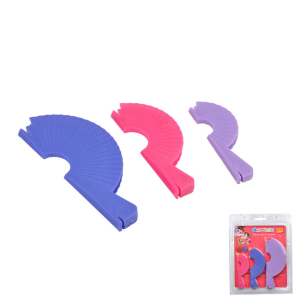 Lot de 3 disques à pompons